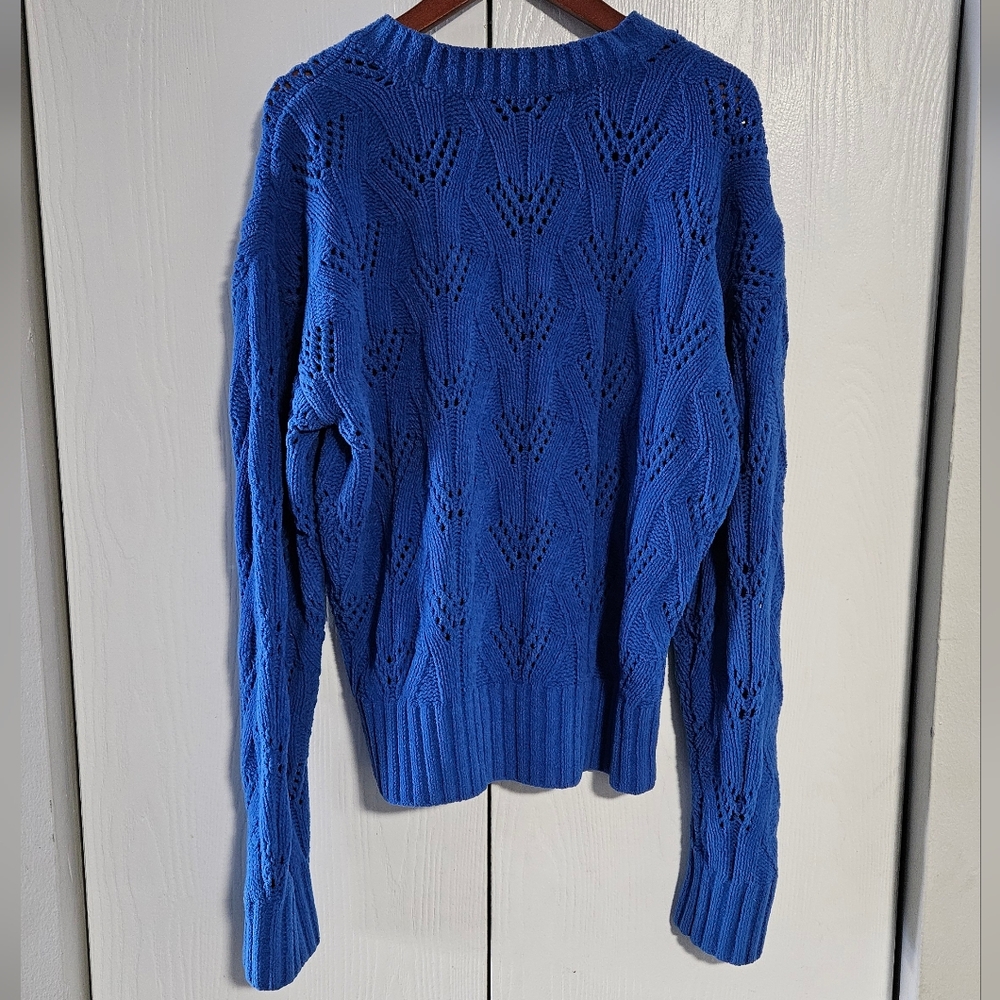 BCBG Max Azria Women's Blue Knit Sweater Size XS